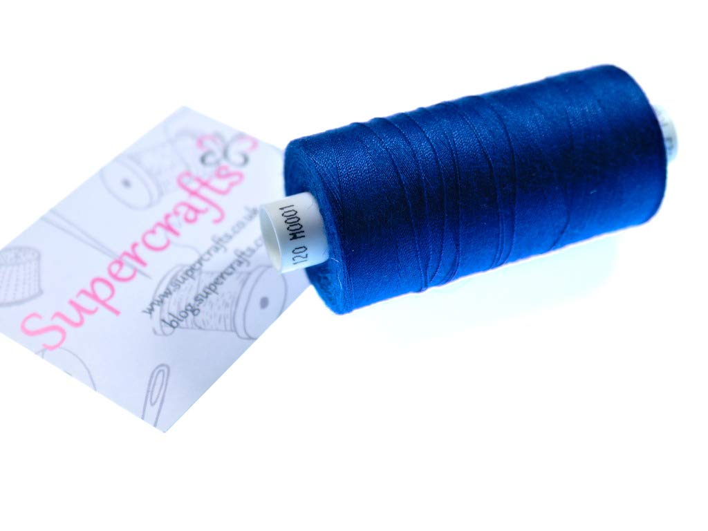 Supercrafts Coats Moon Sewing Thread Spun Polyester 1000m in Royal Blue