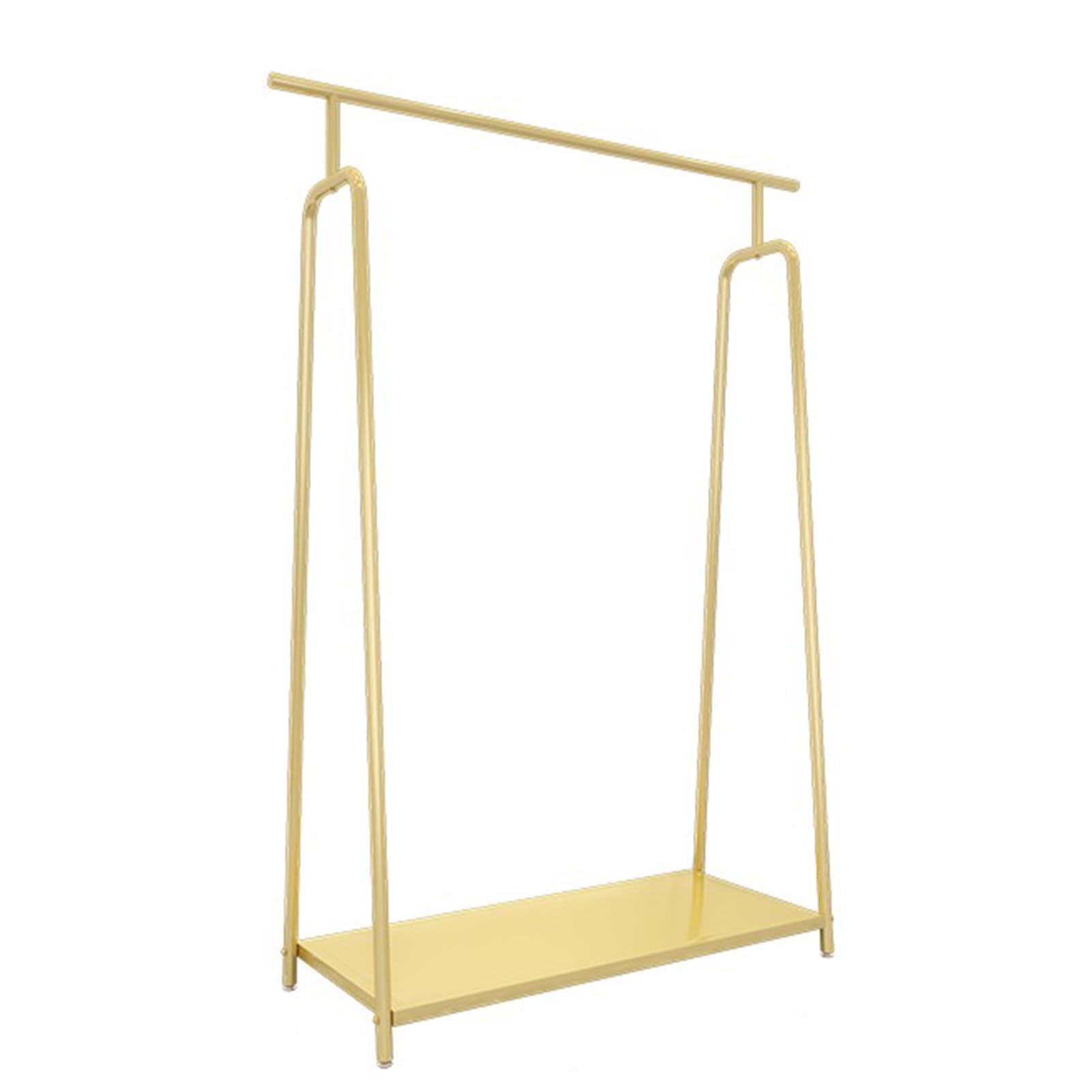 YNBSHGAA Garment rack Down-to-earth Indoor Garment Rack Single Pole Gold Clothing Store Display Rack Multifunctional Bedroom Storage Rack