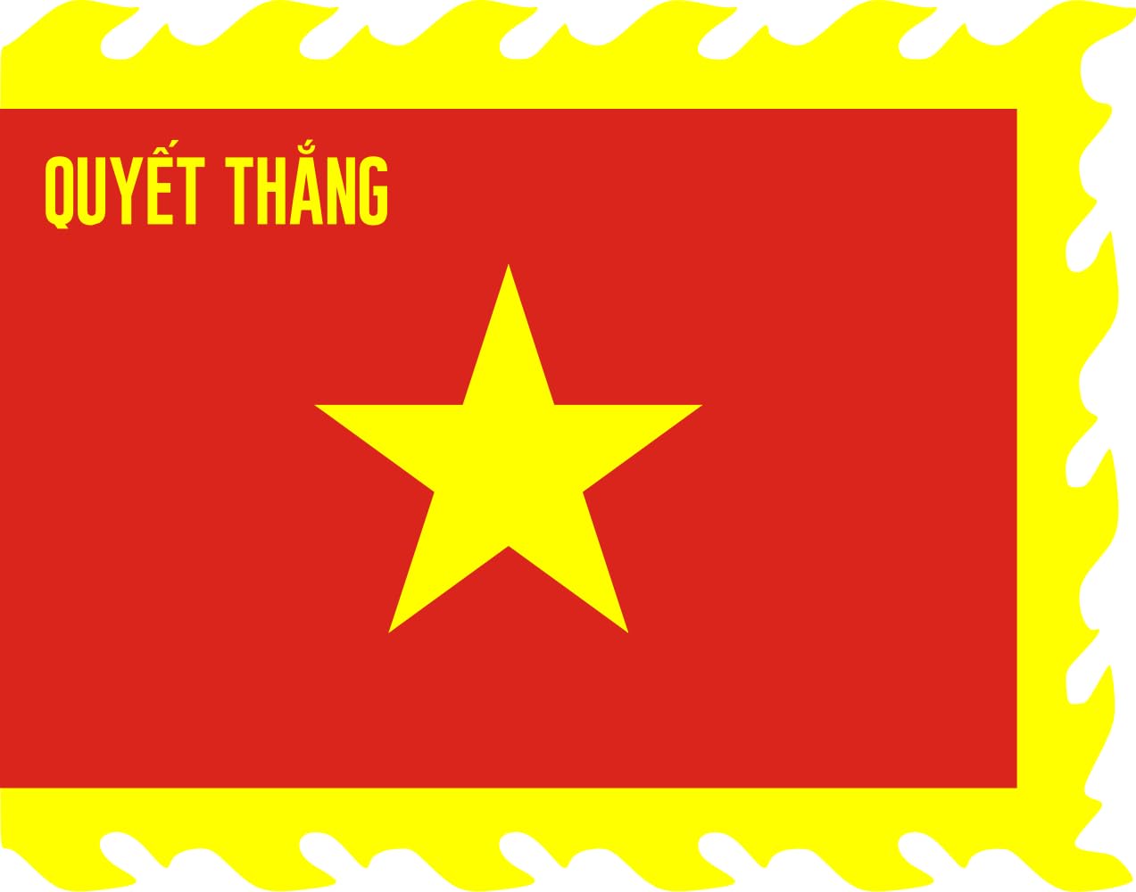 Drapeau armée populaire du Vietnam Dragon Tail grand pavillon historique militaire