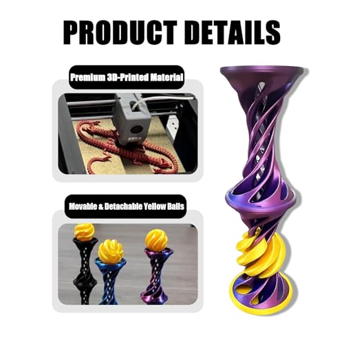 Image of 3D Printing Toy, Fidget Toys for Adults, Elastic Passthrough Anxiety Relief Toys for Adult Hand Relaxing, Concentration Improvement & Stress Reliever