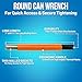 Jonard Tools M-216C/RX, Impact Resistant Round Can Wrench with 7/16