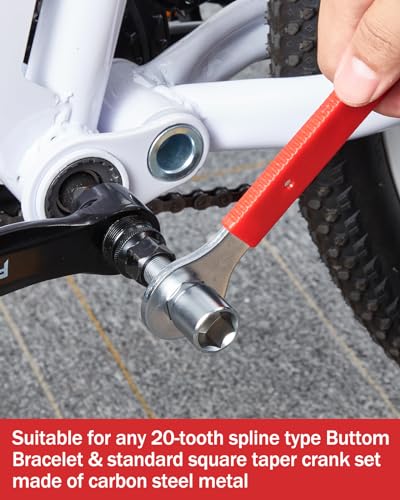 image for Zacro 7 In 1 Multifunction Bicycle Repair Kit - Crank Arm Puller, Bott