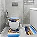 Produktbild SHIVNAMI Badteppich-Set Badvorleger Toilettensitz,Panoramablick auf die Stadtlandschaft von London und den Fluss,3-teiligesBadezimmerteppich-Set,WC-Garnitur rutschfest Teppich
