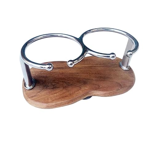 TeBaisea Teak 2-Hole Cup Holder