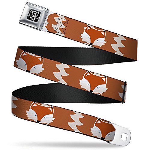 Cinturón de seguridad Buckle-Down con estampado de zorro para tus looks de diario