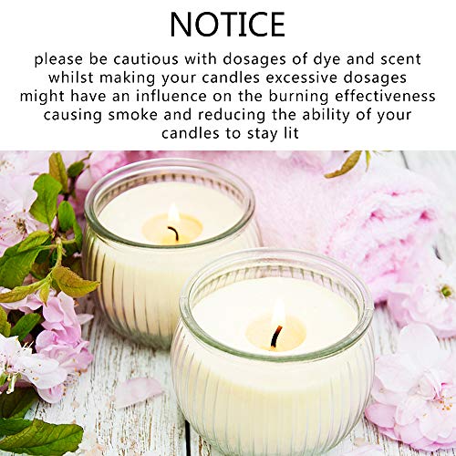 JABINCO 100 Piece Cotton Candle Wick 6\" Pre-Waxed for Candle Making,Candle DIY