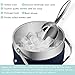 Fortune Candy Insulated Ice Bucket - Double Walled Stainless Steel Ice Bucket with Ice Tongs, Scoop, Lid, and Exclusive Handmade Nylon Holder - 2.8 L, Silver/Navy Blue
