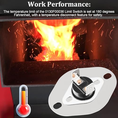 0130F00036 Substituição para interruptor de limite de forno Goodman, interruptor de limite L180 F co