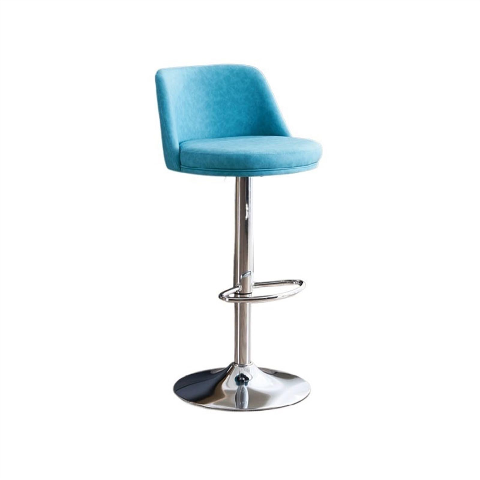 Eines F Home Bar Urniture 60-80Cm Lift Swivel Backrest Bar Stool Modern Light Luxury Household Ashion Kitchen Island Chair Iron High Chair Counter Barstool(F)