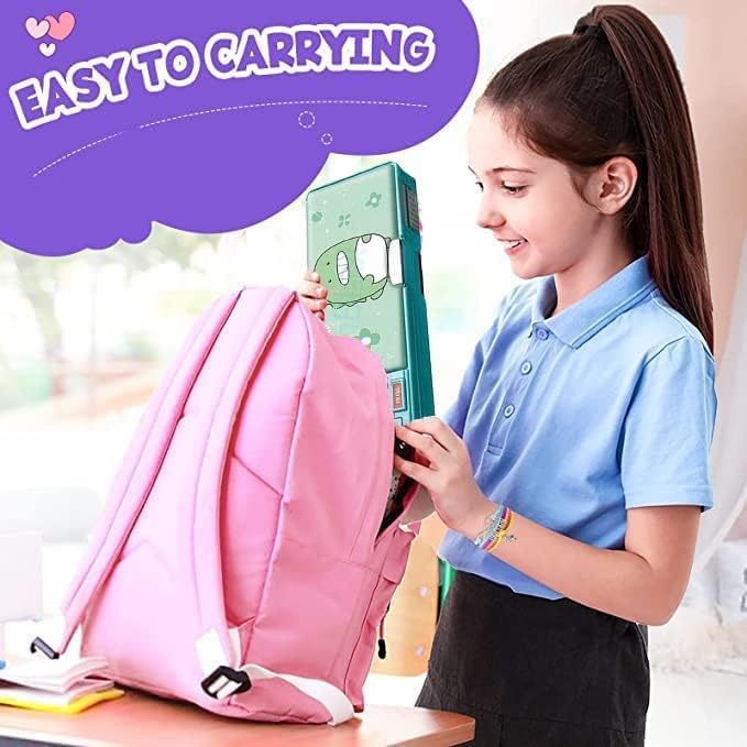 Image of Multifunctional Cute School Pencil Box for Girls, Unicorn Compass for Boys, Aesthetic Stationary Items for Kids, Magnetic Pencil Box, Best Gifts (Unicorn Compass Box 1)