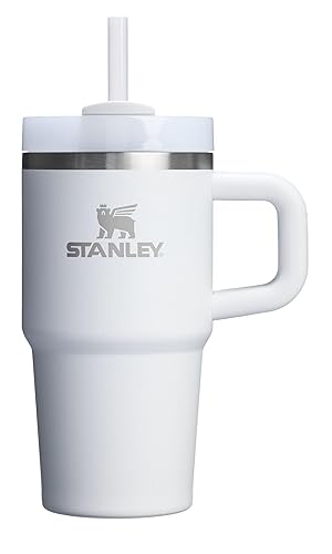 STANLEY Quencher H2.0 Tumbler with Handle and Straw 20 oz | Flowstate 3-Position Lid | Cup Holder Compatible for Travel | Insulated Stainless Steel Cup | BPA-Free | Frost