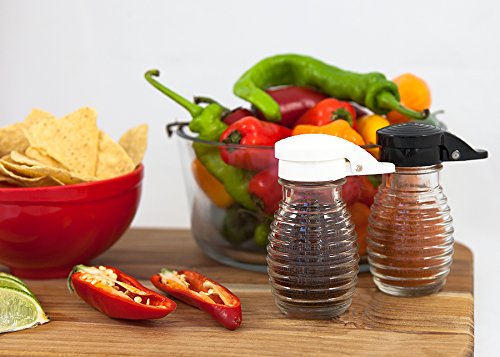 Shake It Free Shaker Glass Moisture Proof Humidity Free Salt, Pepper and Spice Shakers by Tumbler Home
