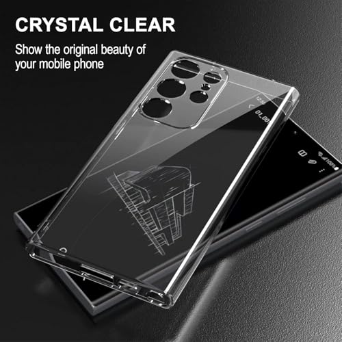 Image of Crystal Clear Samsung Galaxy S25 Ultra 5G Back Case Cover | Camera Protection | Crystal Clear Back | Full Protection Back Cover for Samsung Galaxy S25 Ultra 5G (Transparent)