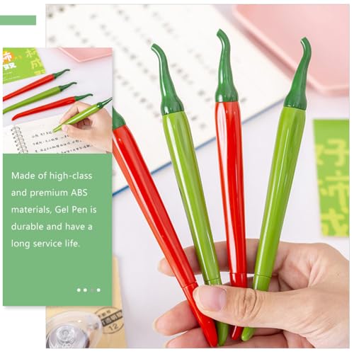 Operitacx Set de 60 bolígrafos con tinta roja fina miniatura 3
