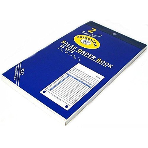 Sales Order Receipt Forms Carbonless Record Sheet Book 4 3/16" x 7 3/16"