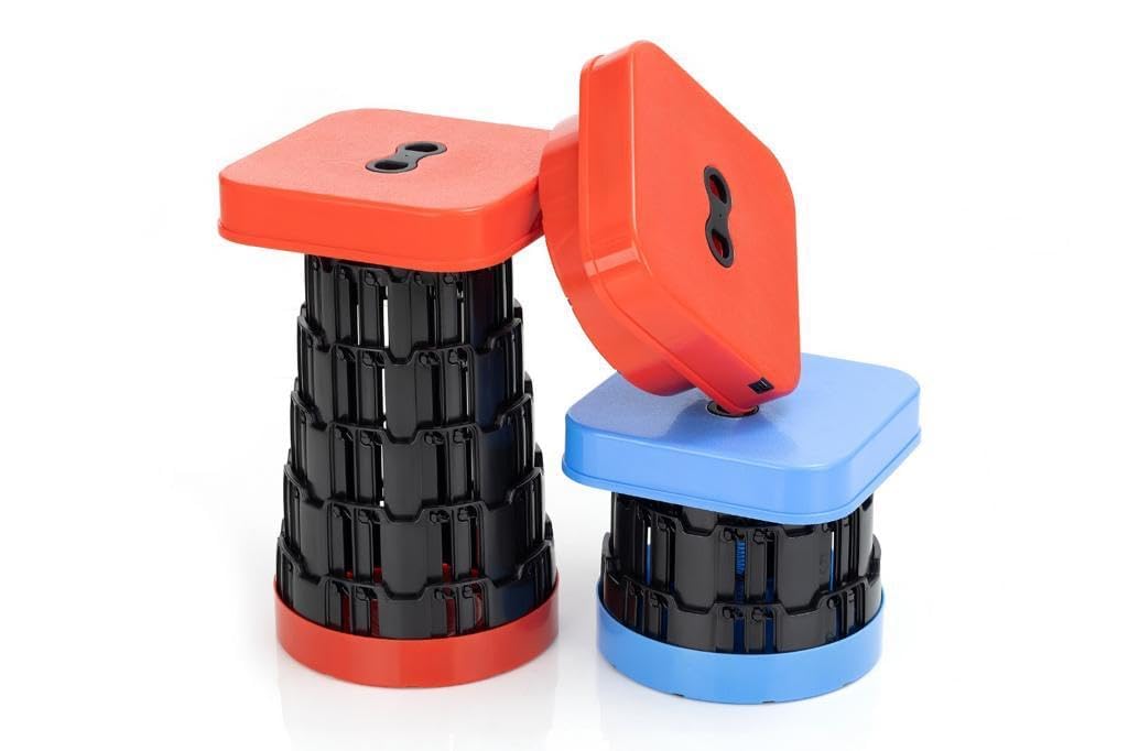 Kawachi Portable Plastic Folding Stool, Lightweight Collapsible Telescoping Stool Camping Stool with Load Capacity 120 kg Retractable Stool for Fishing, Travel, Hiking (B0BFB511JX) Amazon Price History, Amazon Price Tracker