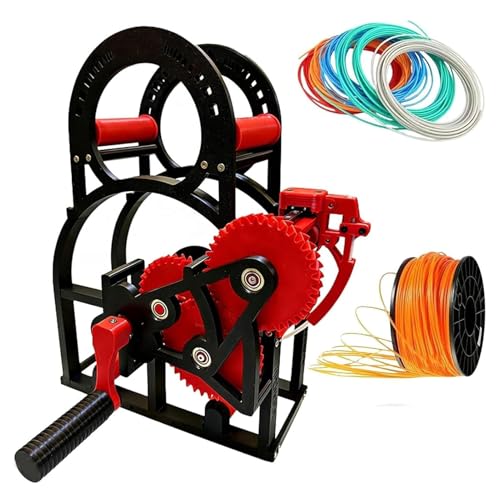 Bobinador de carrete manual para filamento 3D en talleres y entornos de soldadura