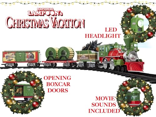 image for Lionel Battery-Operated Christmas Vacation Toy Train Set with Locomoti