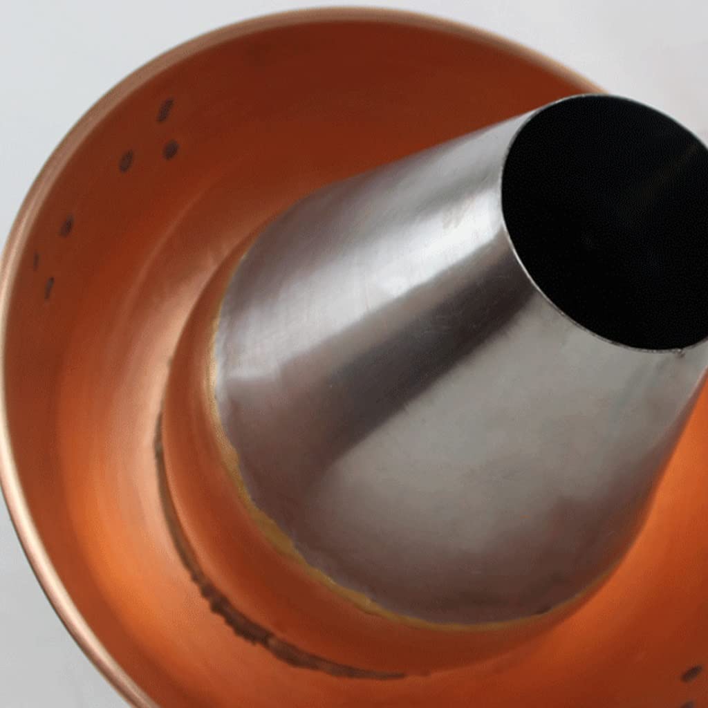 Old Beijing - Olla caliente de cobre puro hecha a mano, hecha a mano, de latón, 28 cm