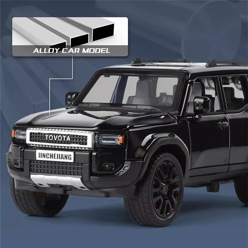 Image of VARIYA ENTERPRISE Exclusive Alloy Metal Pull Back Die-Cast Car Diecast Metal Pullback Toy Car with Openable 6 Doors,Light Music Boys Gifts Toys (1:24 FJ Cruiser-Black)