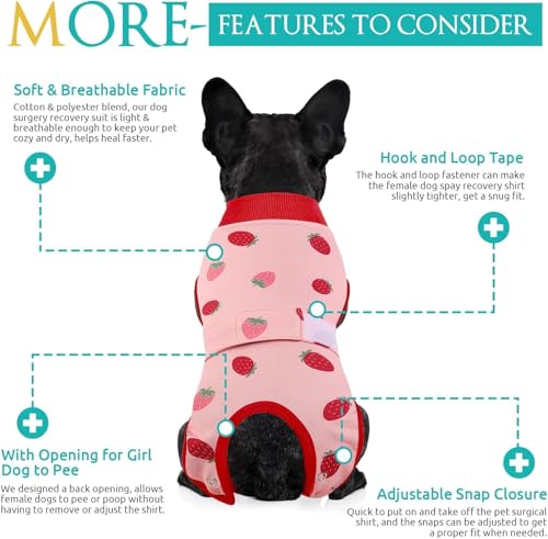 Image of KOESON Lightweight & Soft Surgery Recovery Suit for Large Dogs Female Male