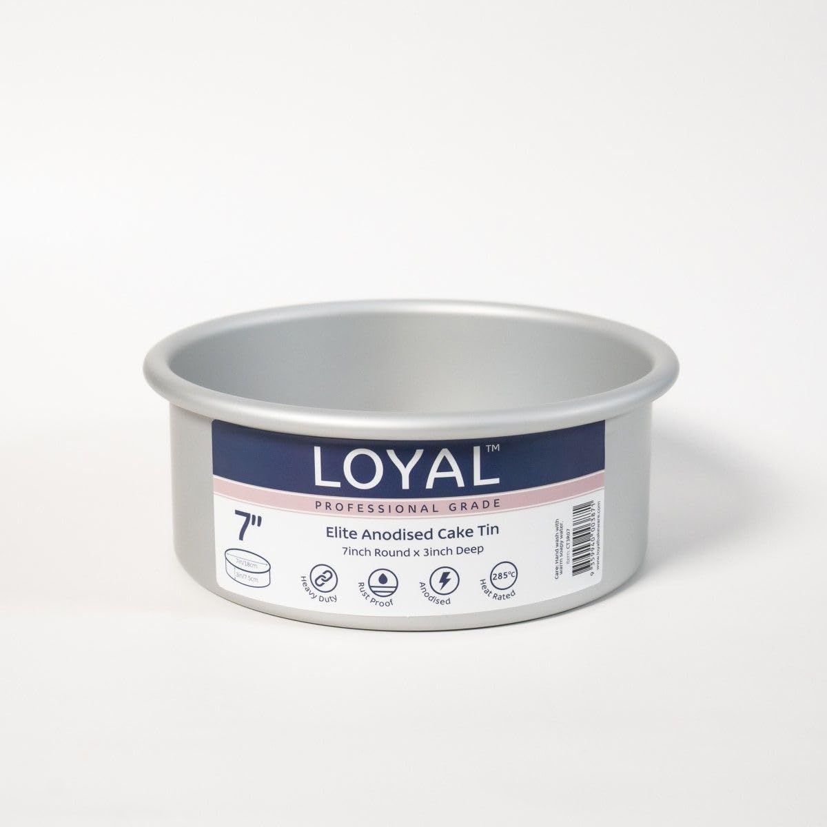 Loyal 3" Deep Round Elite Anodised Cake Tin
