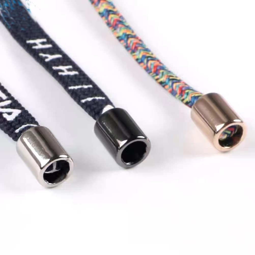 100 Pz Metallo Cavo Cavo Blocco Tappo Corda Estremà Fibbia - Foto 8