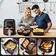 3 Stück Airfryer Silikonform Heißluftfritteuse, Airfryer Zubehör für Cosori, Philips, Tefal, Ninja, Russell Hobbs, Heissluftfritteuse Zubehör Wiederverwendbar anstelle Backpapier