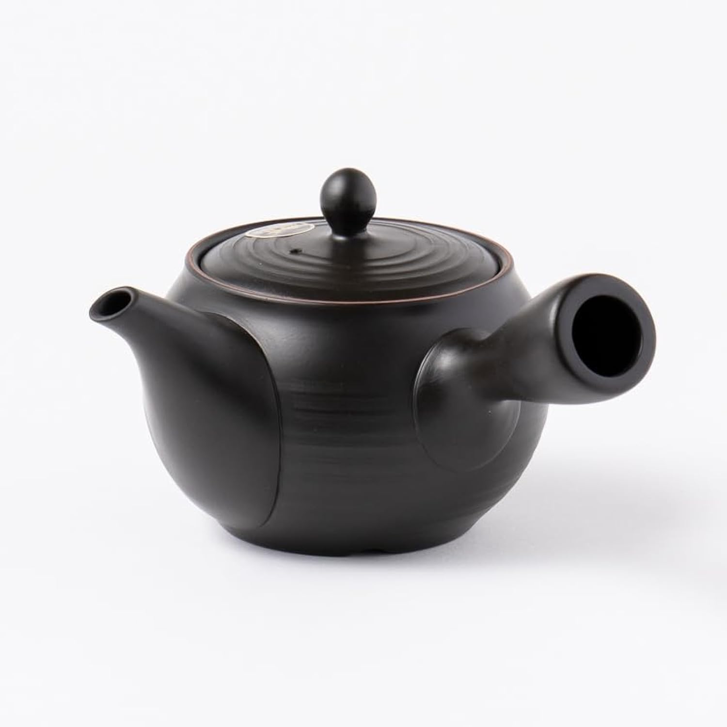 Japoński czajniczek Kyusu o pojemności 340 ml - czarny - Tokoname Yaki | Japońska herbata KIMIKURA