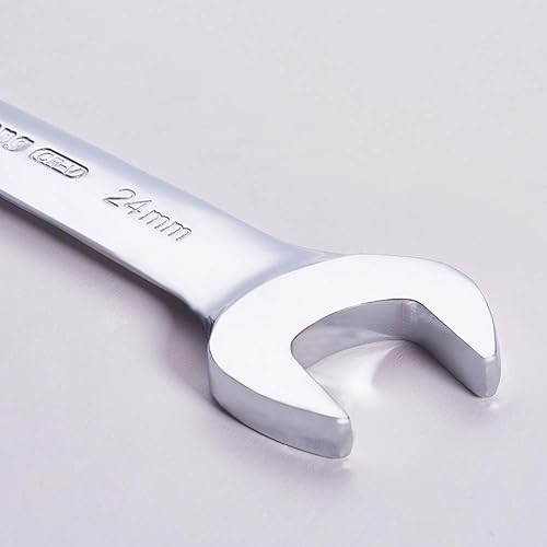 Miniatura 3 de Utoolmart Llave doble de extremo abierto, llave métrica de 9.055 in de longitud, llave de pie de gallo de 0.866 in x 0.945 in, CR-V, totalmente