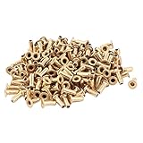 uxcell 200pcs M2x5 Copper Via Vias Plated Through Hole Rivets Hollow Grommets PCB Circuit Board