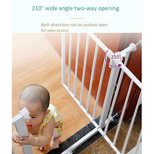 Barrière de bébé sous pression facile à ouvrir pour escalier - 3
