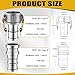 Innconee 2 Set Camlock Fittings Type C&E 2 Inch Aluminum Cam and Groove Hose Fitting Kit include 2