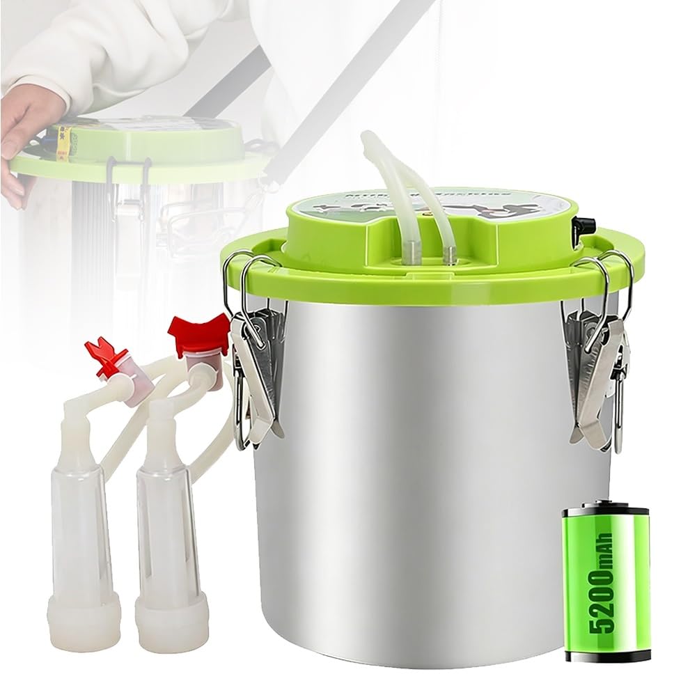 DYK&NX Portable Sheeps Cows Milk Machine Pump, Electric Pulse Cow Milking Machine(Sheep)