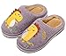 INMINPIN Inverno Pantofole da Casa Bambini Caldo Peluche Pantofola da Invernali Carino Dinosauro Comode Ciabatte Interne di Cotone per Ragazze Ragazzi,Viola,29/30 EU = Fabbricante 30/31