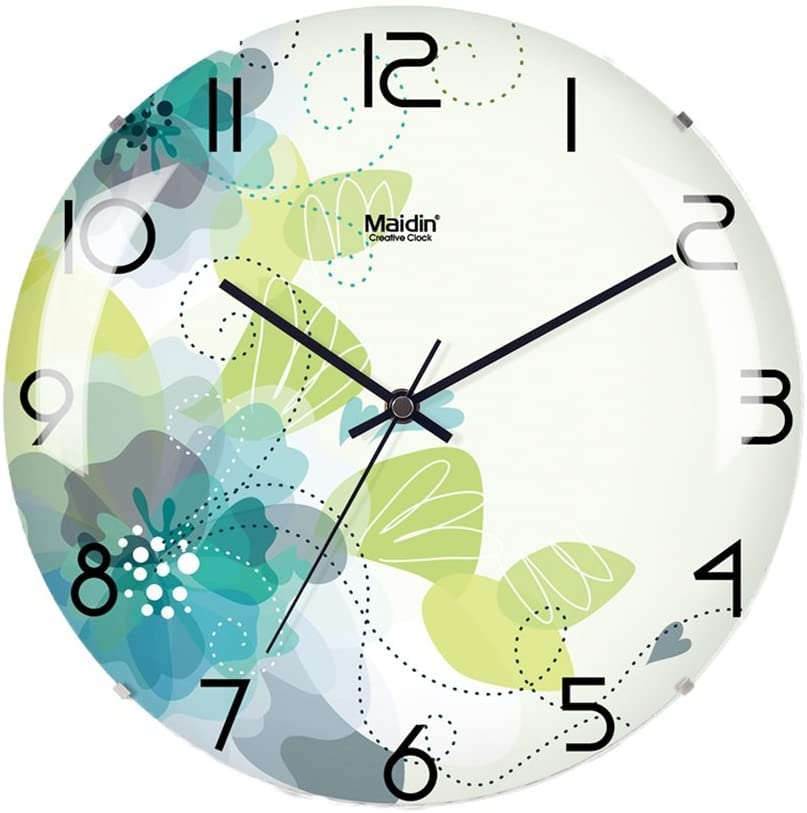 Horloge murale silencieuse chambre salon bureau salle de classe horloge en verre