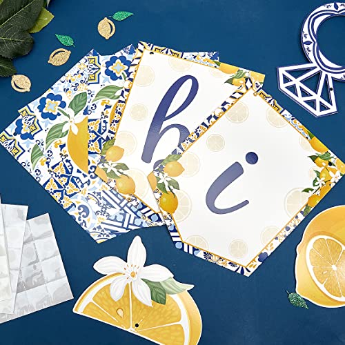 Kit décoration fête prénuptiale citron avec bannière Bride to Be - 3