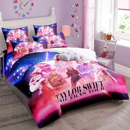 Enfunt-Home Duvet Cover Set Soft Lightweight Microfiber 3 Piece Bedding Set with...