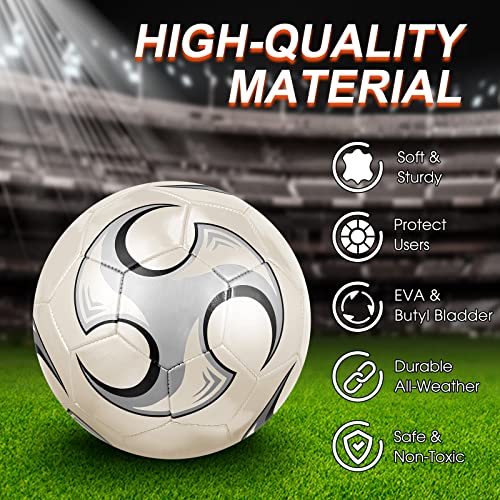Deekin 2 Pcs Soccer Balls Kids Soccer Ball Toddler Soccer Ball Youth Soccer Ball With Pump For Youth Official Soccer Ball For Game Training (Size 5) #TOP3