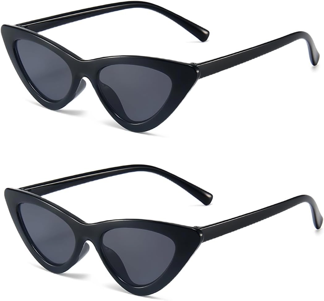 Cat Eye Sunglasses for little girls Retro Vintage Narrow Sunglasses for Kids for Outdoor Beach Holiday