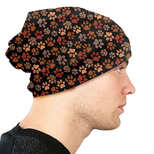 Dog Paw Beanie Hat Adult Skull Cap Warm Slouchy Knit Hat Headwear Gift For Men Women #TOP2