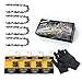 Pack of 4 Saw Chains for 15 cm Blade 1/4 Inch LP 1.1 mm 39 TG, Chainsaw Chain Including Protective Gloves and Storage Bag, Compatible with Scheppach Cordless Chainsaw and Lawnmower etc