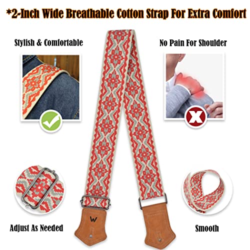 Vintage Cotton Guitar Strap, Rugged Guitar Strap Cotton, Acoustic Guitar Strap, Electric Guitar Strap, Bass Guitar Strap, Guitar Straps Acoustic, Guitar Straps Electric, Bass Strap, Kids Guitar Strap #TOP5