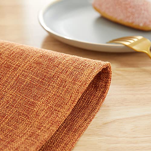 Weabetfu Cloth Placemats Set of 6 Heat Resistant Dining Table Placemmats Cotton Linen Machine Washable Kitchen Table Mats Wrinkle Free Thick Fabric Place Mats,Easy to Clean,13\" x 19\"