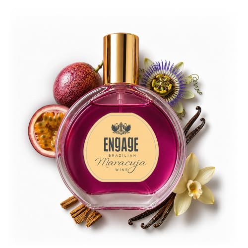 Image of Engage Brazilian Maracuja Wine Eau De Parfum for Women 50ml| Long Lasting Perfume|Musk, Vanilla|Tropical Brazilian EDP|Luxury Gift for Woman|No Paraben|No Silicones| Dermat-Tested|Crafted by Experts