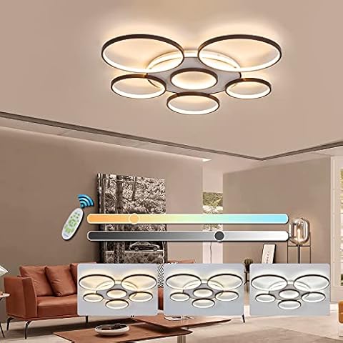 Lámpara de Techo LED Regulable con Control Remoto Cblbser Cover