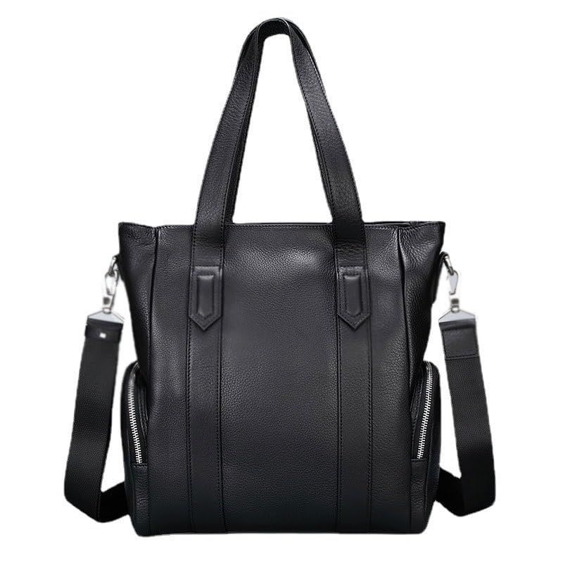 JSEIAJB Top Layer Cowhide Leather Briefcase