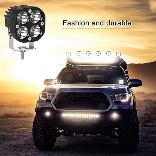 LED Light Pods de 3 pulgadas para accesorios de automóviles focos de trabajo en SUV y camión 4WD 6