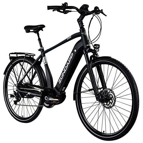 ZÜNDAPP X500 Ebike 28 Zoll Trekking Fahrrad für Damen und Herren 165-180 cm Elektrofahrrad mit Bosch Mittelmotor 11 Gang Shimano Scheibenbremse E Bike 500 Wh Akku (51 cm, schwarz)