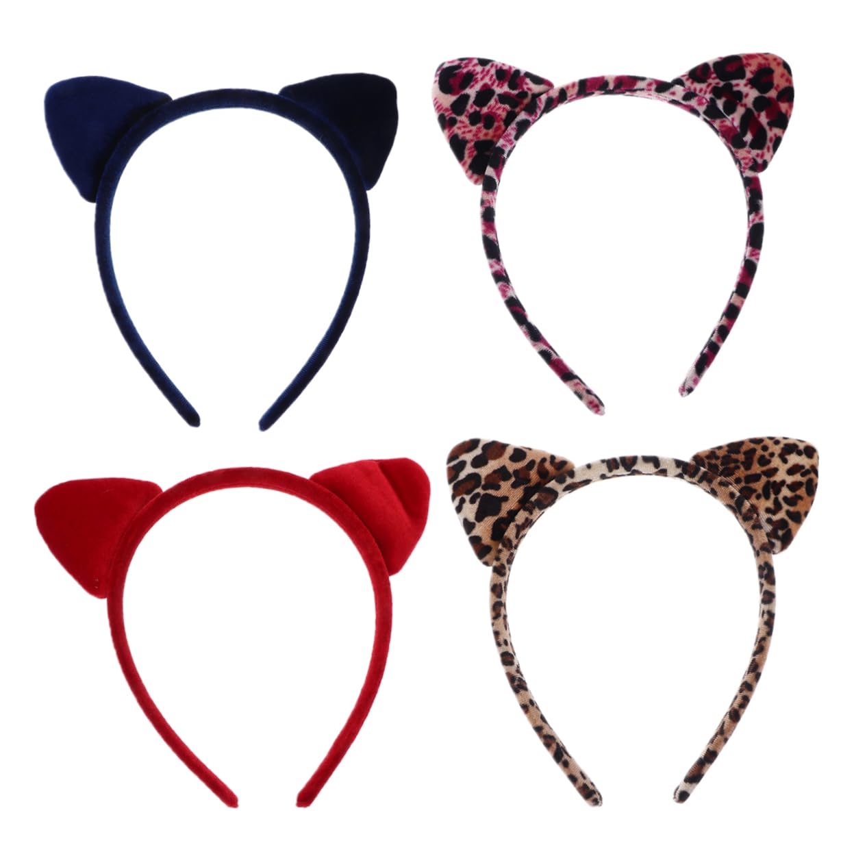 Didiseaon 12pièces Bandeau Oreilles De Chat Imprimé Pour Fête Accessoire De Et Cosplay Pour